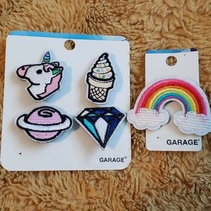 Garage cloth patch pins